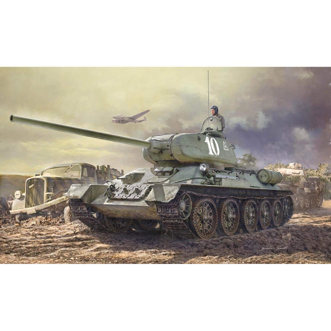 ITALERI 6545S - 1:35 T-34/85 , Modellbau, Bausatz, Standmodellbau, Basteln, Hobby, Kleben, Plastikba