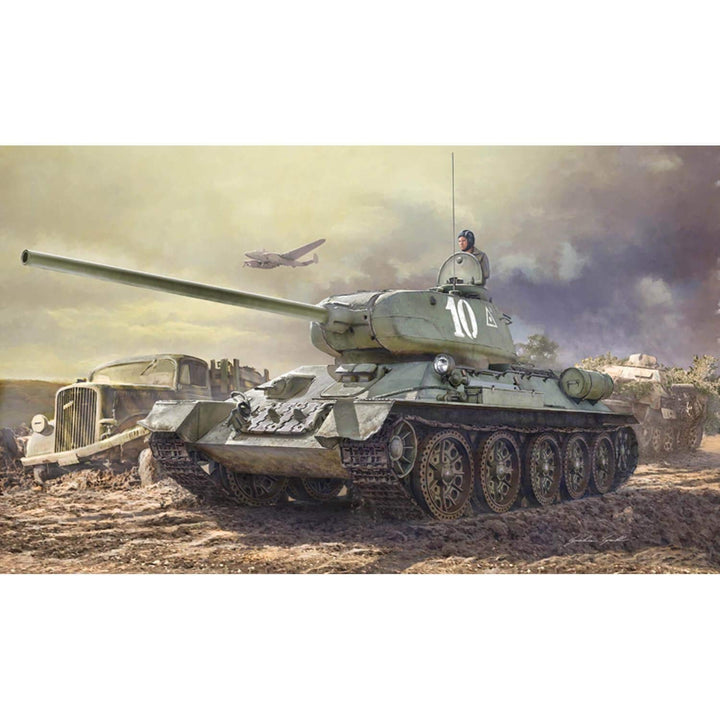 ITALERI 6545S - 1:35 T-34/85 , Modellbau, Bausatz, Standmodellbau, Basteln, Hobby, Kleben, Plastikba