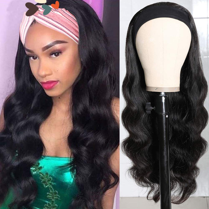 Dan&amp;Dre Curly Wave Stirnband Perücke, für Frauen Modische verstellbare Stirnband Schal Perücke Hocht