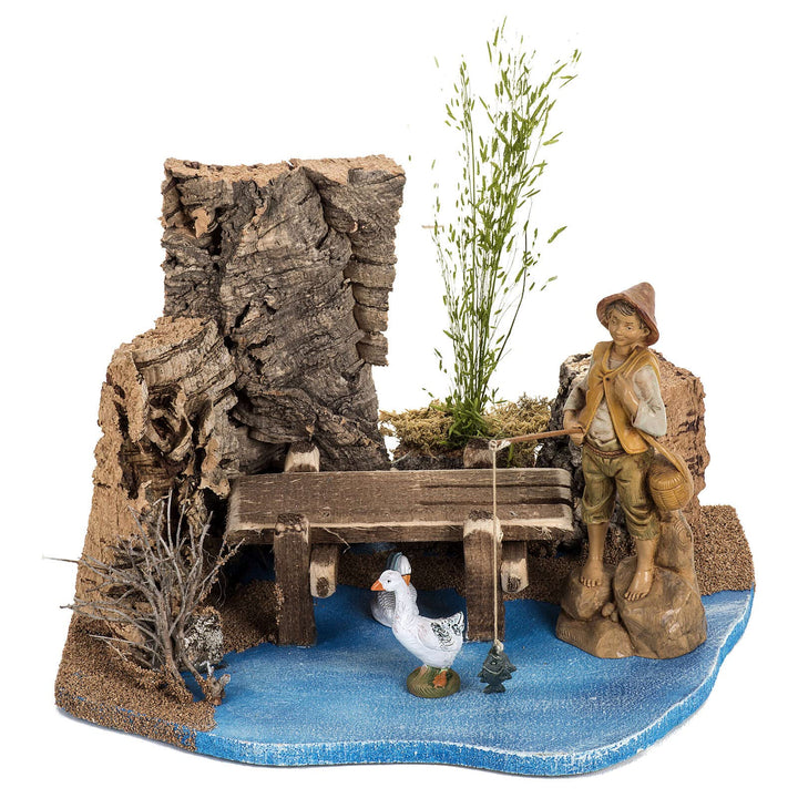 Holyart See Krippe Fontanini für Dorf 12 cm