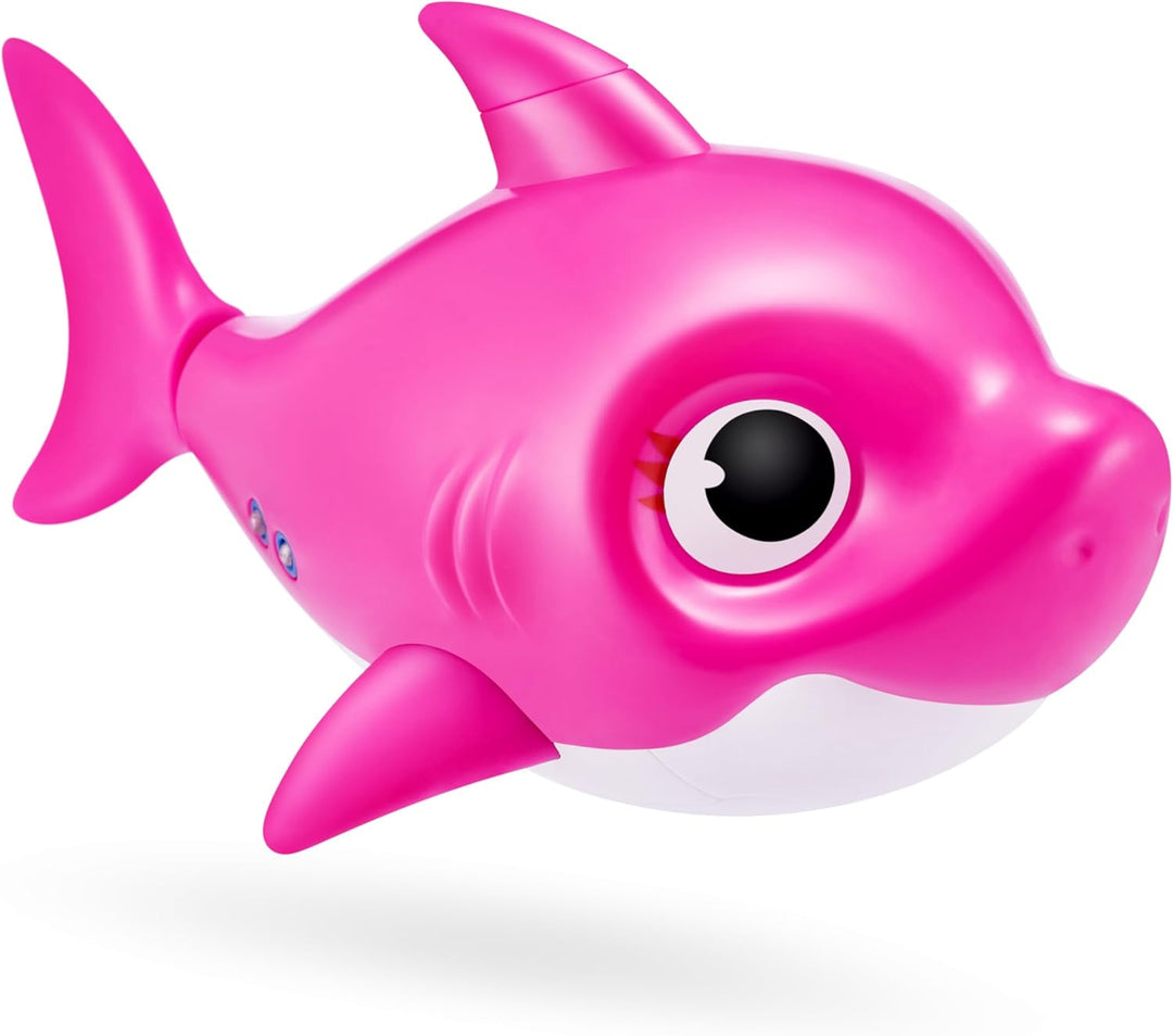 ZURU Robo Alive Junior Baby Shark Battery-Powered Sing and Swim Bath Toy by (Pink Mommy Shark), Pink