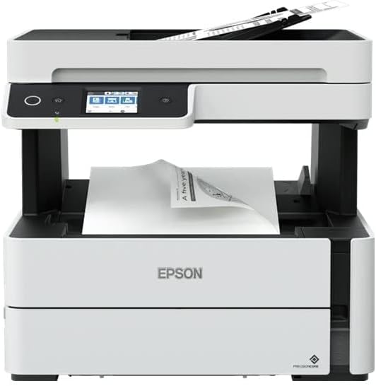 Epson EcoTank ET-M3180 Monochrom Tintenstrahldrucker, A4, 1200 x 2400 DPI, Schwarz/Grau, einheitsgrö