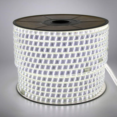 FOLGEMIR 15m LED Band – Kalt Weiss, 3 schiefe Reihen 2835 SMD 180 Leds/m Strip, ganz helle Beleuchtu