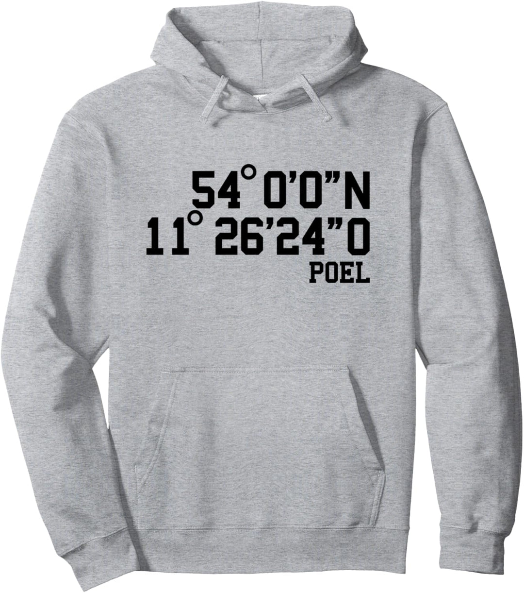 Poel Koordinaten Ostsee Insel Poel Wismarer Bucht Urlaub Pullover Hoodie