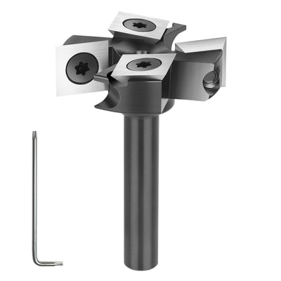 SpeTool Planfräser 8mm Schaft 38.1mmDurchmesser Planfräser für Oberfräse Hobelfräser für holz mit We