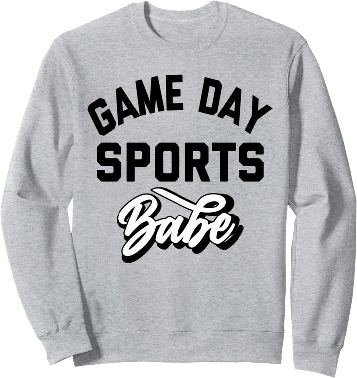 Game Day Sports Babe T Shirt,Mom Game Day T Shirts for Women Sweatshirt