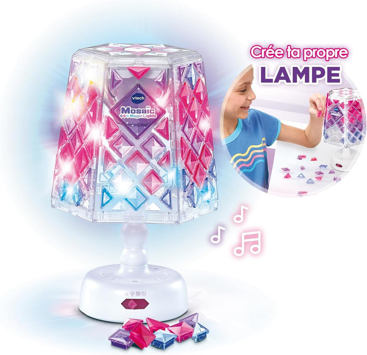 VTech - Mosaic Magic Lights Lampe – Mosaik-Set für Kinder – Lampe für Schlafzimmer personalisierbar