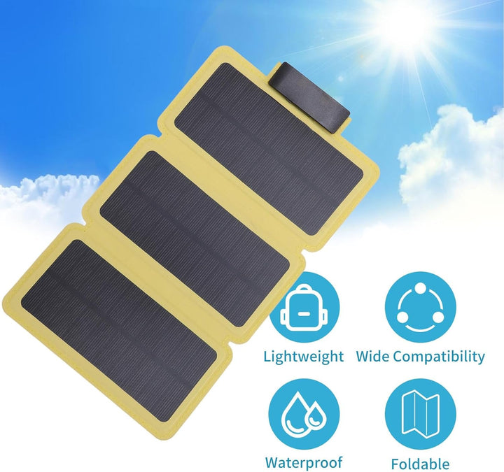 Tragbare Sonnenkollektoren, 30W Faltbare Sonnenkollektoren Ladegerät Doppelte Typ C Port Monokristal