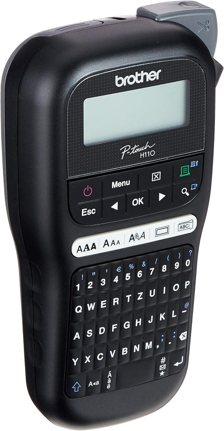 Brother PT-H110 Beschriftungsgerät (für 3,5 bis 12 mm breite TZE-Schriftbänder) & TZe-231 P-Touch Sc