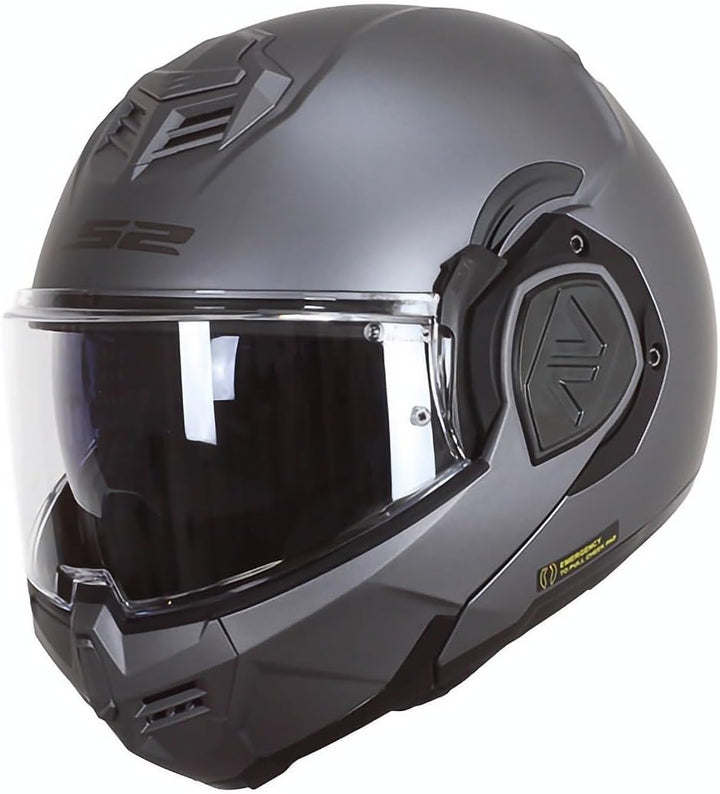 LS2, Modularhelme motorrad ADVANT solid mat titanium, XL XL Mat titanium, XL Mat titanium