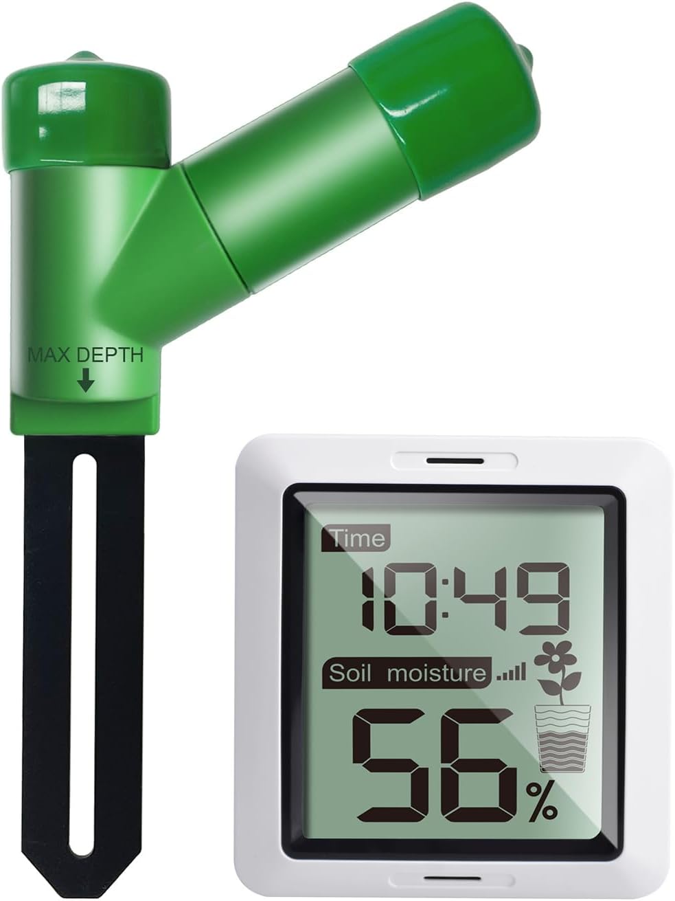 ECOWITT WH0291 Bodenfeuchtigkeitsprüfer für Pflanzen Erde Feuchtigkeitssensor mit digitalem LCD-Disp