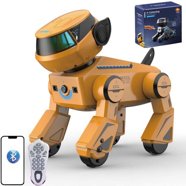 X-Verse RC Roboter Hund für Kinder Ferngesteuerter Spielzeug, Sprach und Interagieren, Programmierba