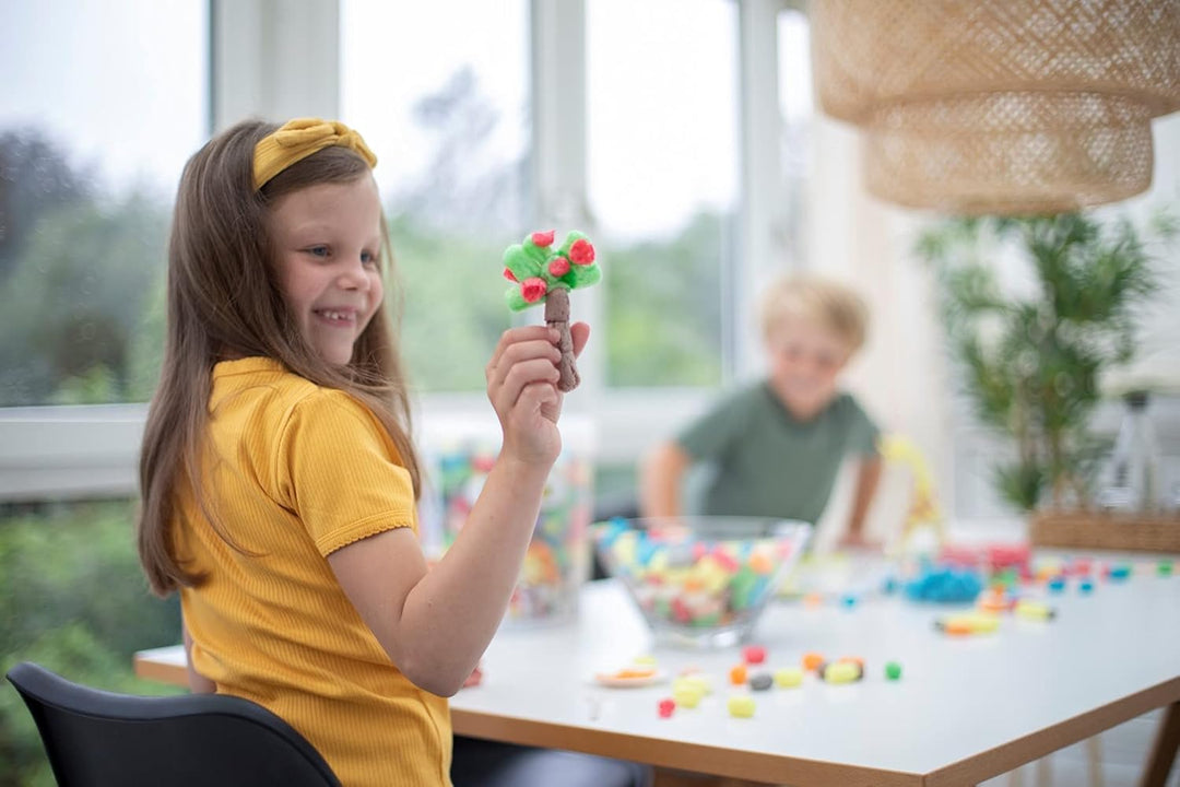 PlayMais BASIC Large Bastel-Set für Kinder ab 3 Jahren | Über 700 Stück zum Basteln | Natürliches Sp