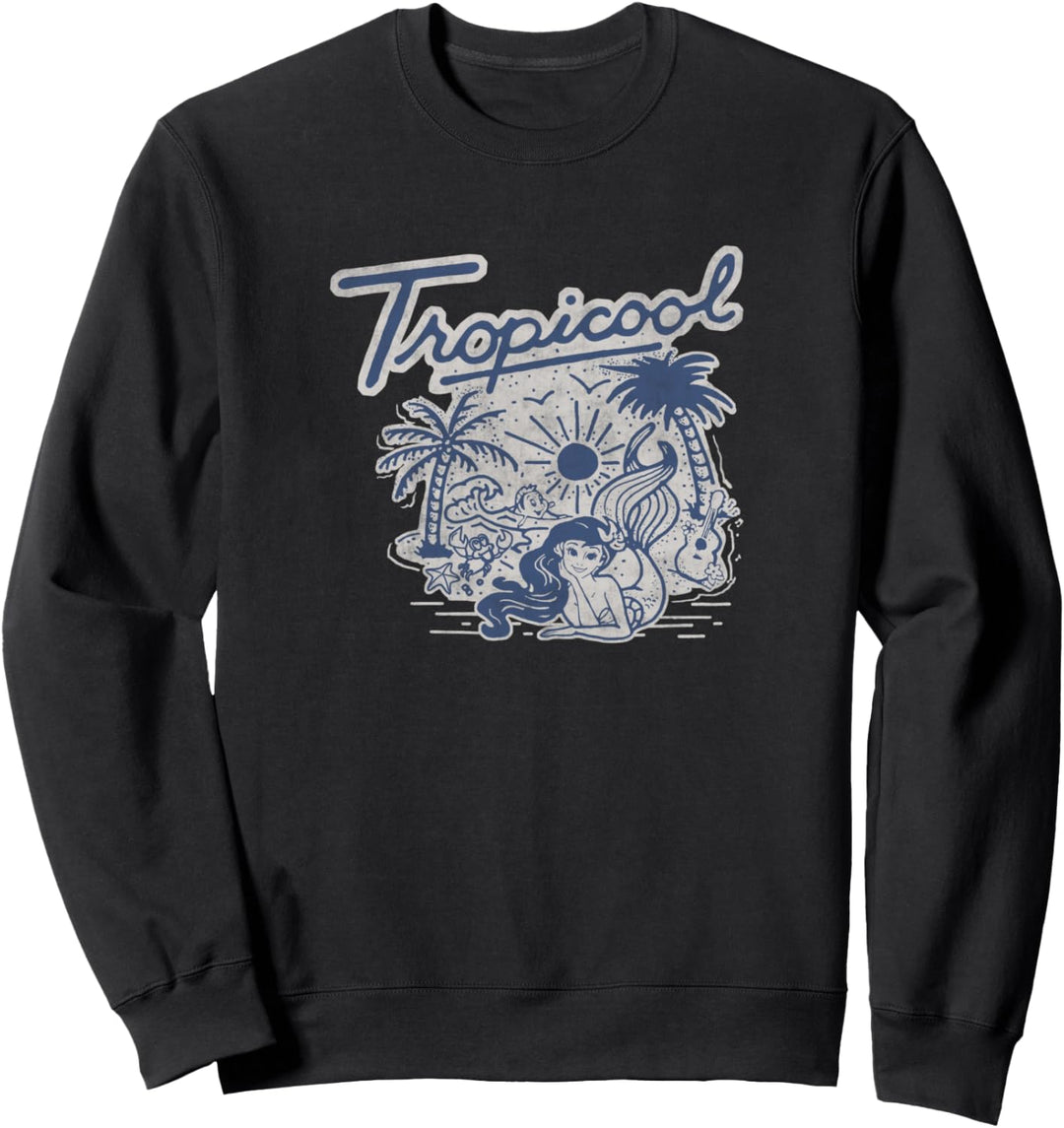 Disney The Little Mermaid Ariel Cute Tropicool Cartoon Sweatshirt
