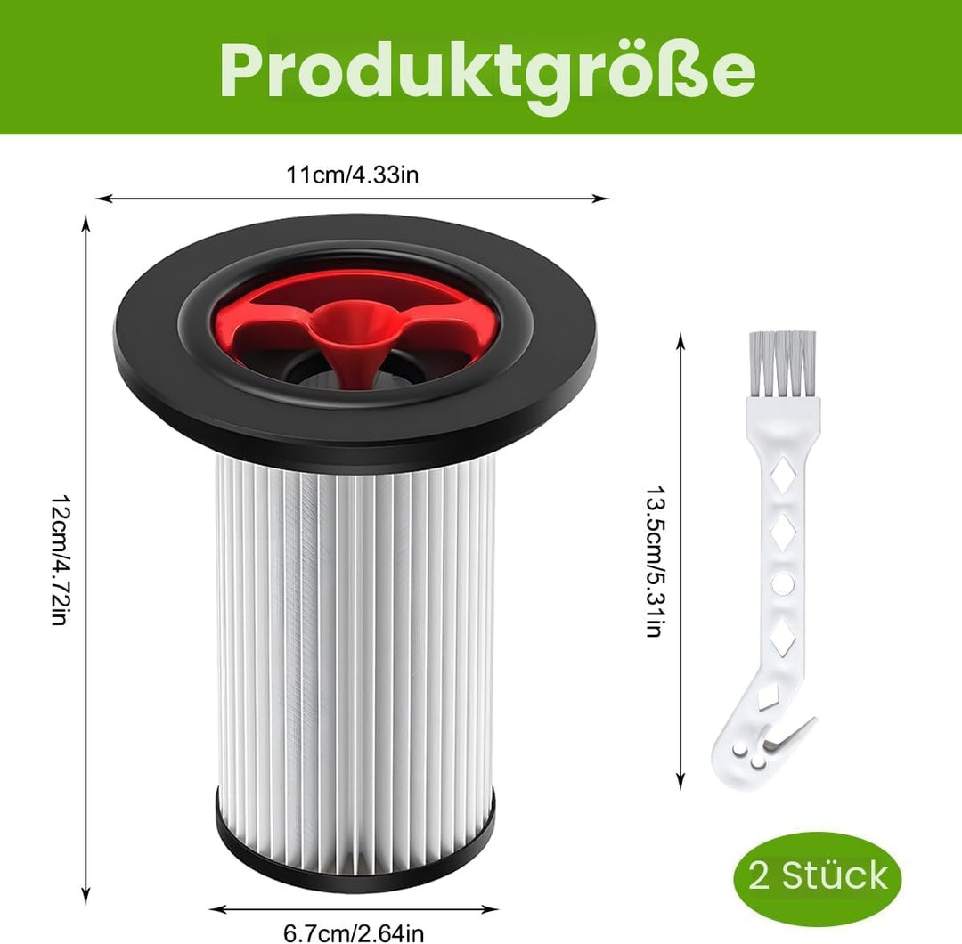 2 Stück Ersatzfilter kompatibel mit Bosch Unlimited Gen2 Serie 8 Staubsauger Set, kompatibel mit Bos