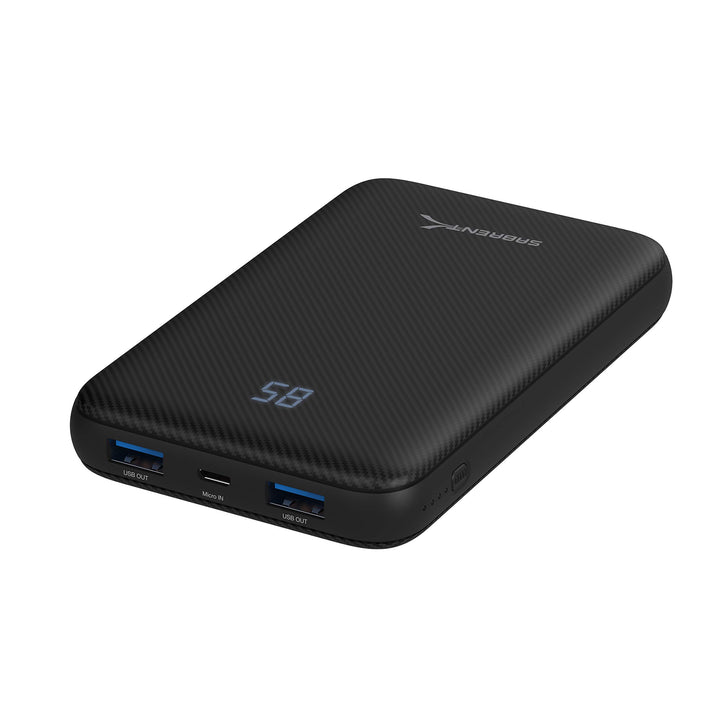 SABRENT Power Bank 10000 mAh, USB C PD externer Akku Power Ladegerät, tragbare, mit Schnellladefunkt