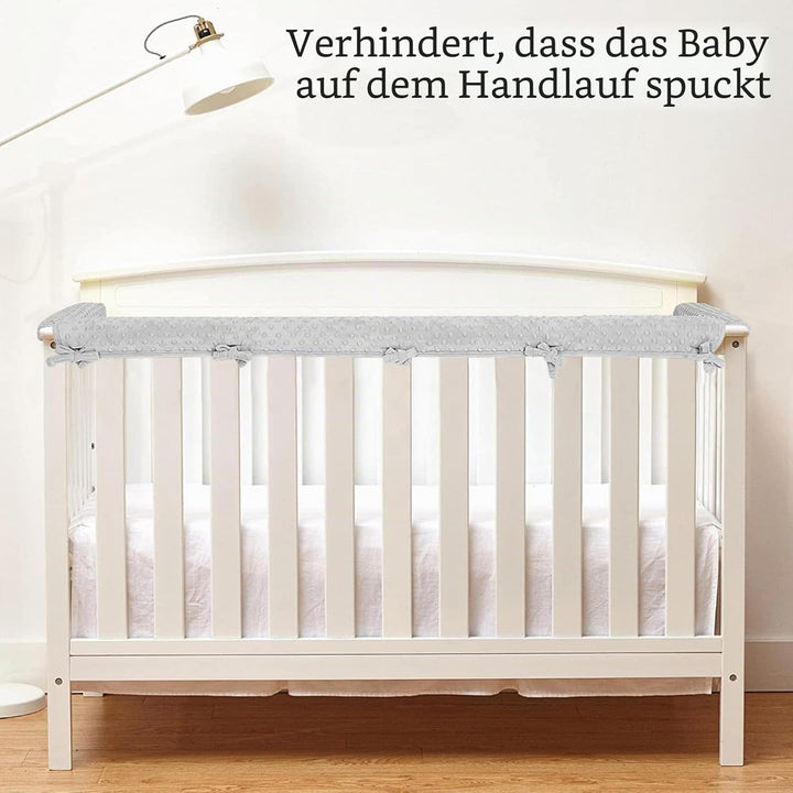 IULONEE Set di 3 protezioni per corrimano per lettino per Bambini, 128 x 18 cm/68 x 18 cm, protezion