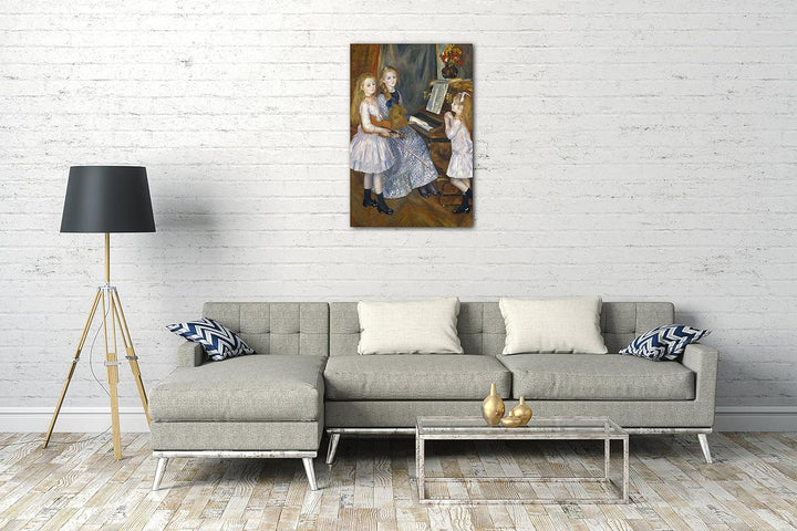 Printed Paintings Leinwand (60x80cm): Auguste Renoir - Die Töchter von Catulle Mendès, Huguette ( 60
