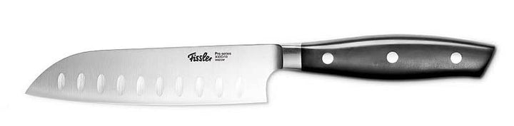 Fissler PROFI Santoku Messer 130mm - Hochwertig, Klinge 13cm, Spezialklingen-Edelstahl geschmiedet -