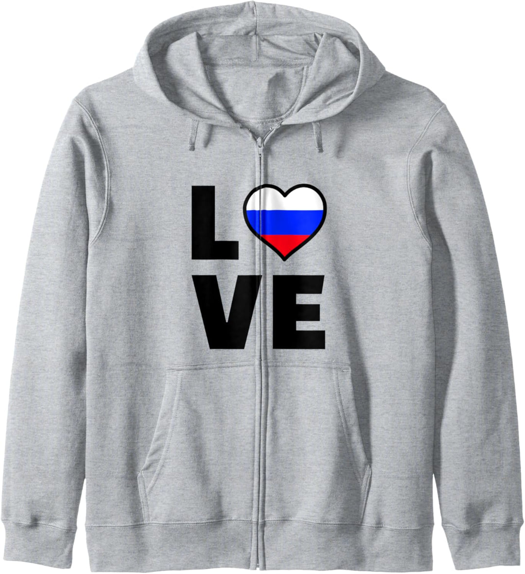 Love Herz Russland Flagge Russlanddeutsche Russische Liebe Kapuzenjacke