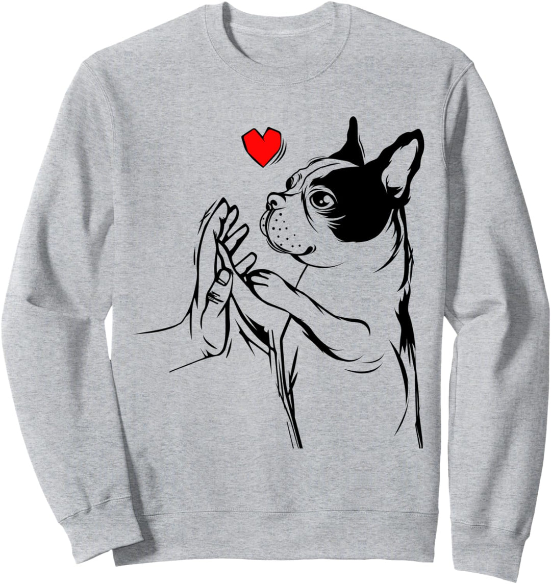 Boston Terrier Liebe Frauchen Hunde Geschenkidee Sweatshirt
