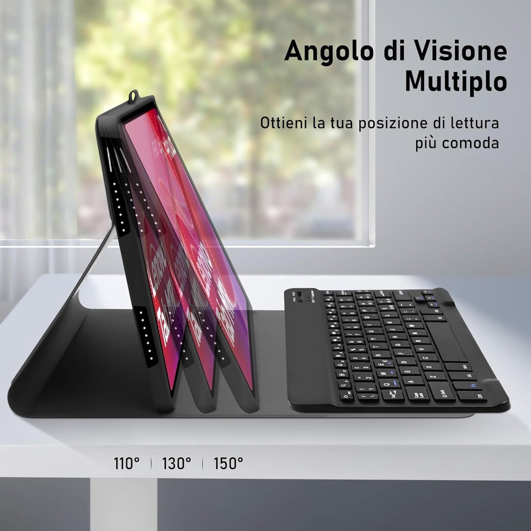 Tastatur Hülle für Lenovo Tab M11 2024 11 Zoll (TB330/TB331), Italienisch QWERTY Abnehmbare Bluetoot