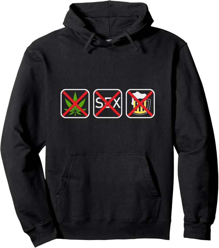 Vegan, gegen Drogen, Hardcore Punk Straight Edge Pullover Hoodie