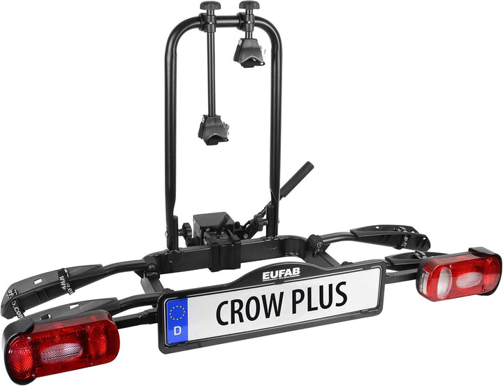 EUFAB 11582, Fahrradträger Crow Plus erweiterbar, Schwarz, Fahrradtr&#xE4;ger Crow Plus Fahrradtr&#x