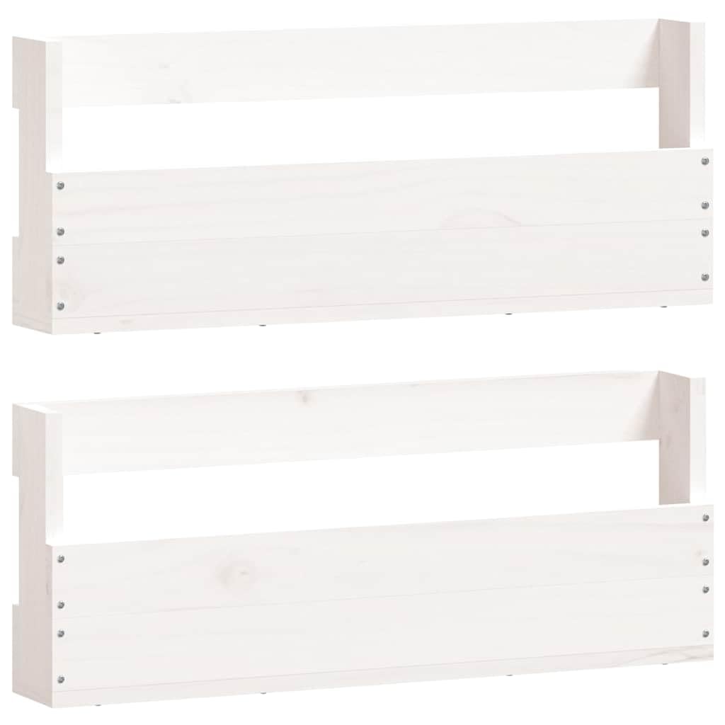 vidaXL Wand Schuhregal 2 STK., Schuhschrank mit viel Stauraum, Schuhständer Hängeregal Wandmontage,