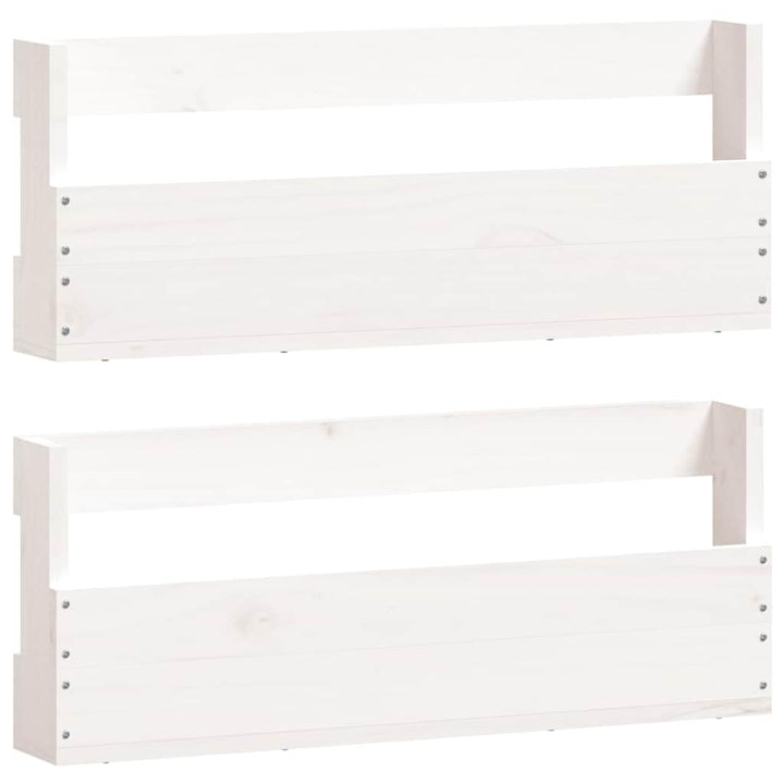 vidaXL Wand Schuhregal 2 STK., Schuhschrank mit viel Stauraum, Schuhständer Hängeregal Wandmontage,