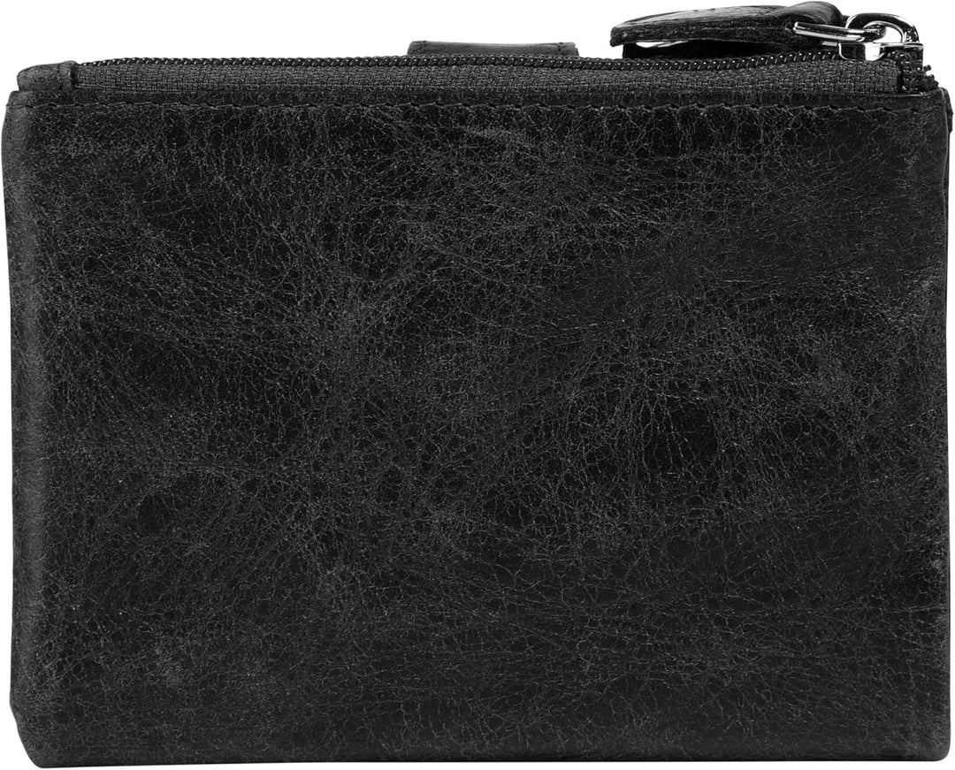 bruno banani Geldbörse Echt Leder schwarz Damen - 021751, Schwarz