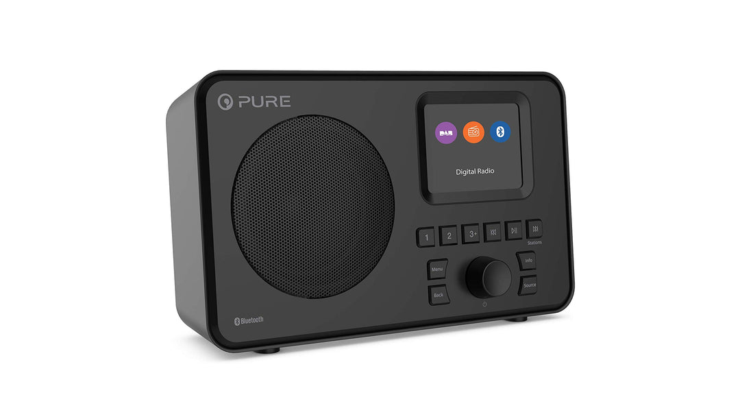 Pure Elan One tragbares DAB+ Radio mit Bluetooth 5.0 (DAB/DAB+ und UKW Radio, 2,4" TFT Display, 20 S