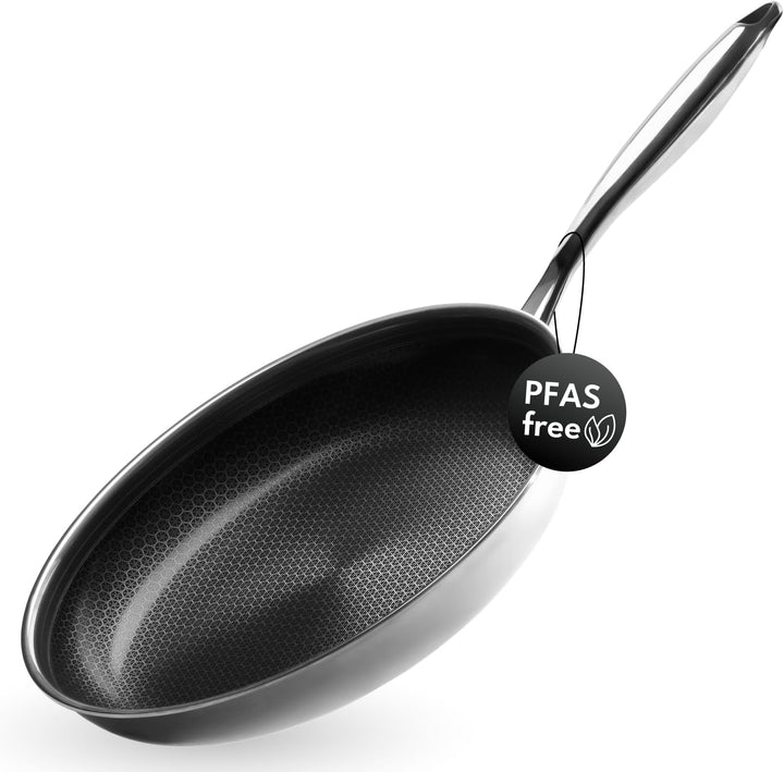 Onyx Cookware Bratpfanne 32 cm | Beschichtete Pfanne Induktion und alle Herdarten | Kratzfeste Antih