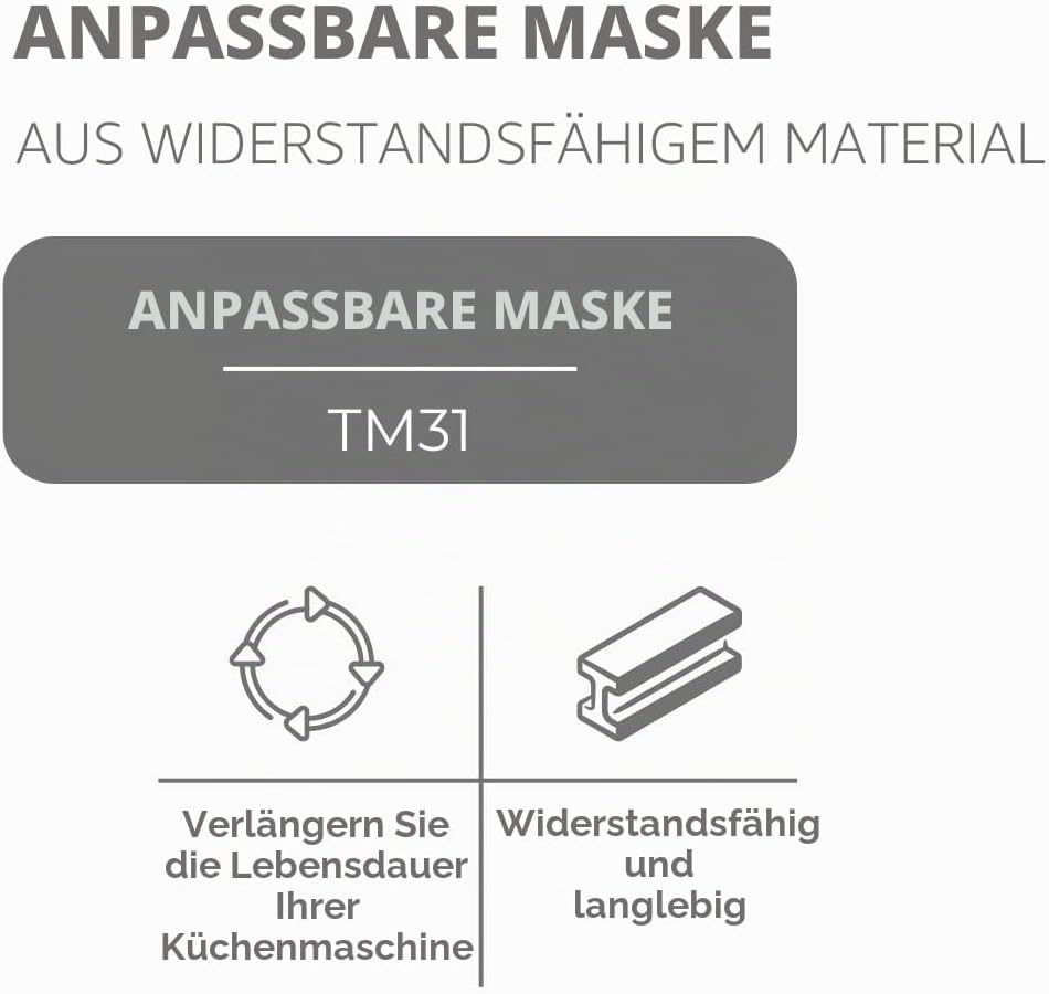 Frontabdeckung für Thermomix TM 31, hohe Qualität.