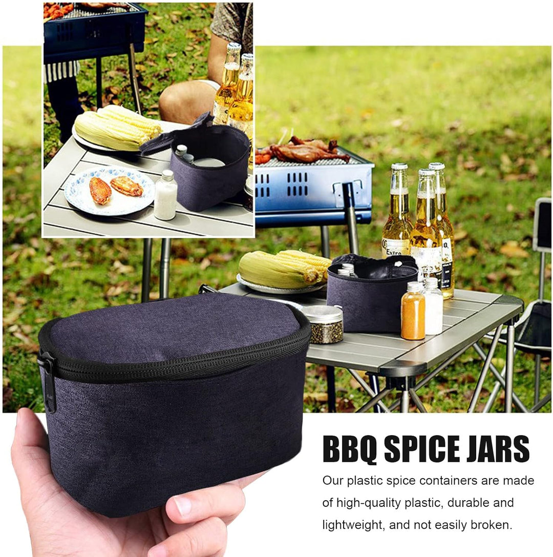RoseFlower Outdoor Gewürzgläser Set, Set of 8 Stück Tragbar Plastik Gewürzbehälter Camping BBQ Gewür