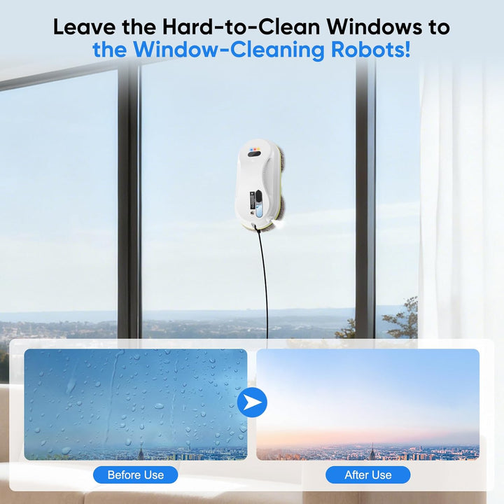 Fensterputzroboter Automatischer Fensterreinigungsroboter Fensterroboter Mit Wasserstrahl,Automatisc