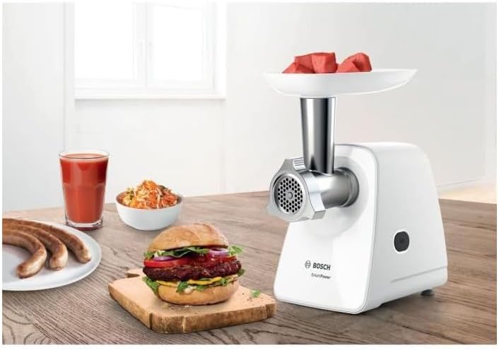 Bosch Fleischwolf mit Einer Leistung von 350W MFW2510W, 350, 1 Liter,