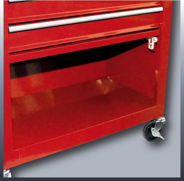 Einhell Werkstattwagen TC-TW 100 (Interlock-System, 4 drehbare Rollen mit zwei Feststellbremsen, Abl