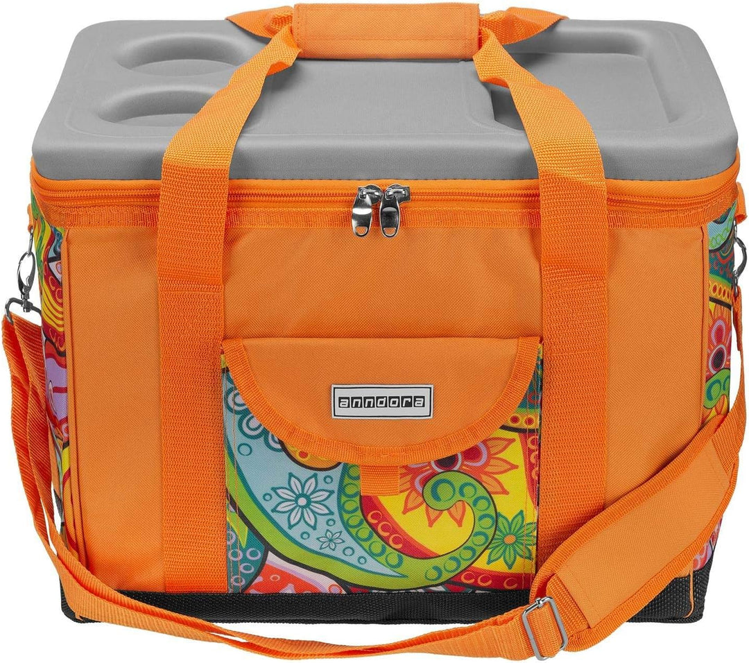 anndora Kühltasche XL 40 Liter Xl Paisley Orange