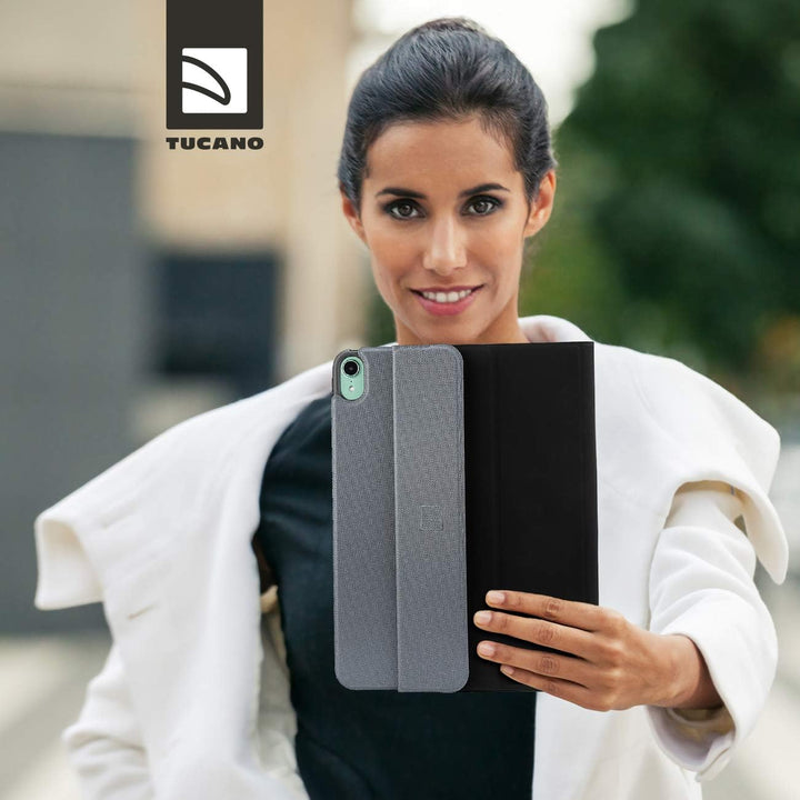 Tucano - Up Plus Schutzhülle Cover kompatibel mit iPad Air 10.9", Halterung für Apple Pencil Grau, G