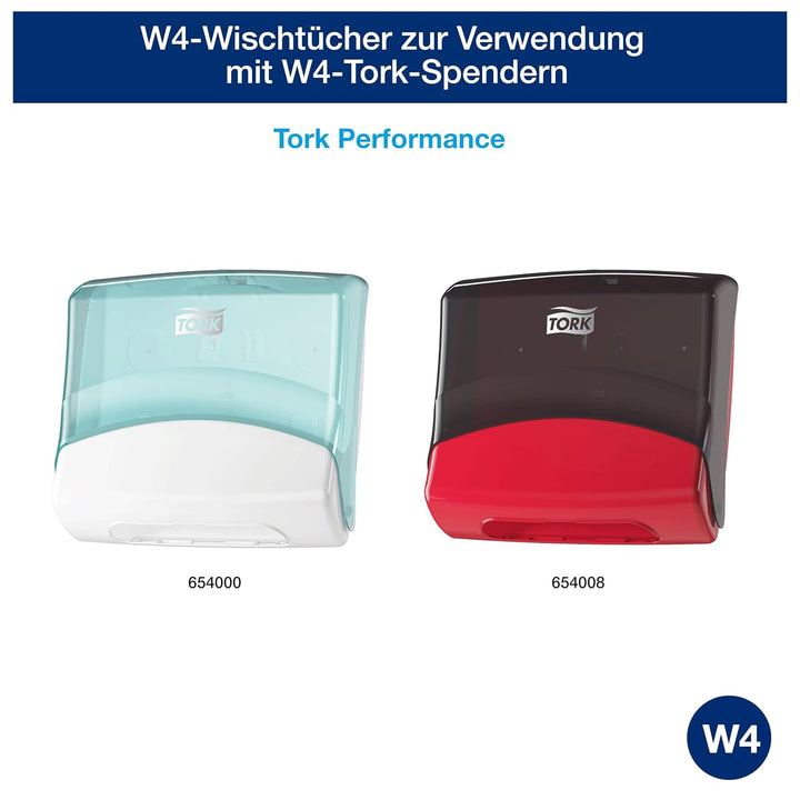 Tork Extra-Starke Reinigungstücher 99% biobasiert, Weiss W4, 1 x 105 Tücher, 930179 41.5 cm L x 35.5
