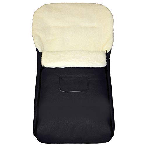 Baby-Joy Fusssack KAI 120 cm filzfrei aus Lammwolle und Polyester für Kinderwagen, Buggy und Schlitt