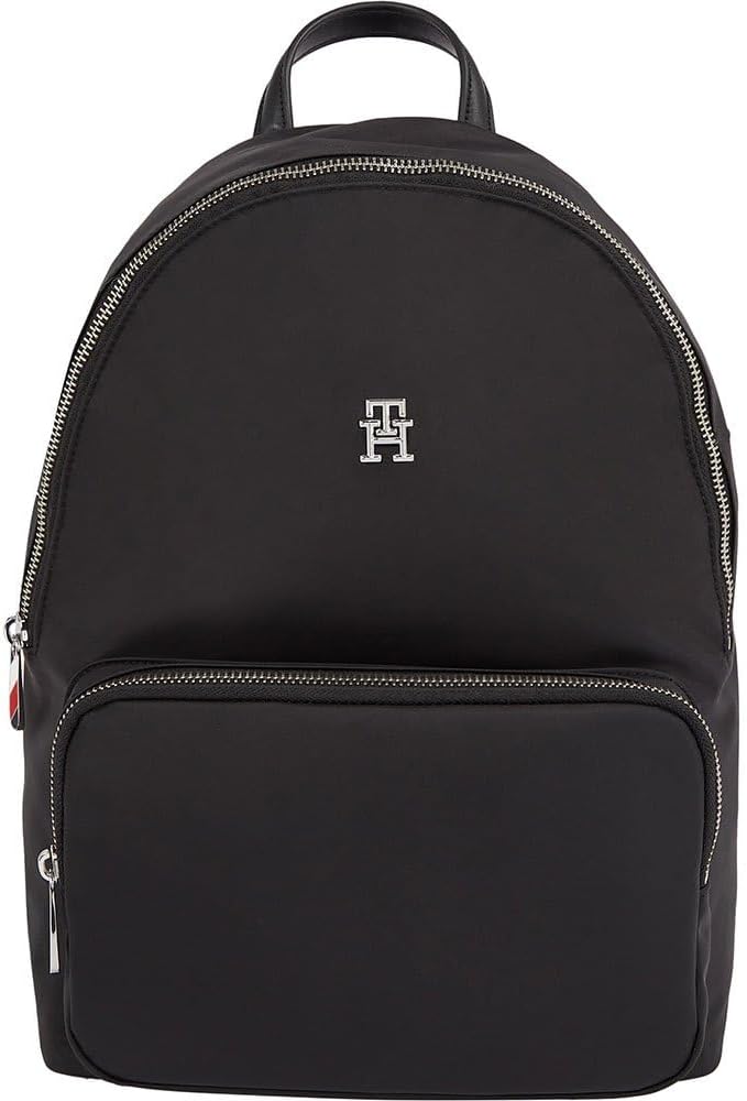 Tommy Hilfiger Damen Rucksack Poppy Backpack Mittelgross, Schwarz