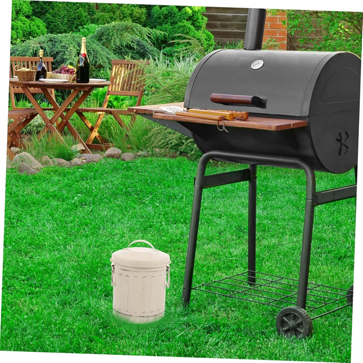 Garneck Stabiler Ascheeimer Aus Metall Mit Deckel Aufbewahrung Von Asche Für Den Hausgebrauch Für Ka