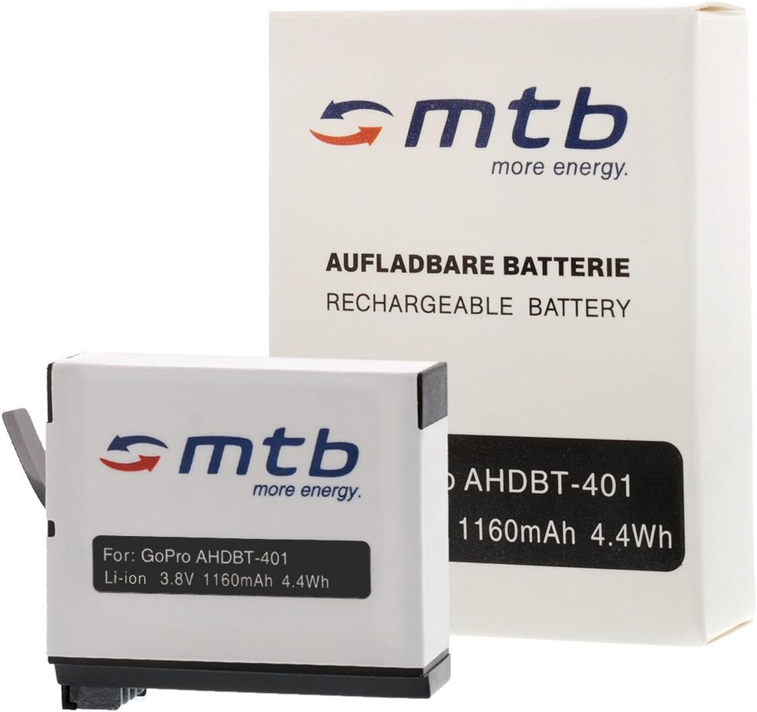 4X Akku (1160 mAh) + Ladegerät (Netz, KFZ) für GoPro Hero4 Hero 4 Black, Silver Edition