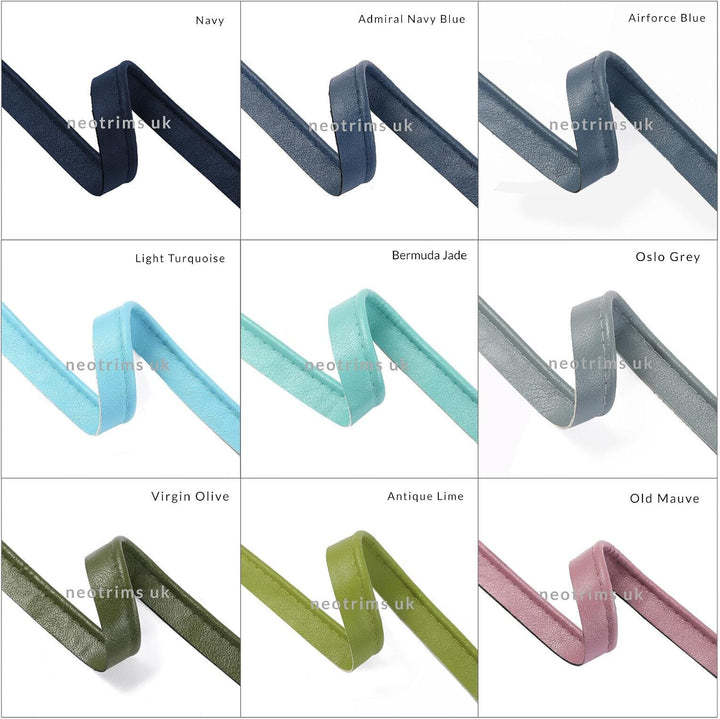 Kunstleder Neotrims PU Piping Tape Trimming Insertion Cord, Stark, für Bekleidung, Polsterung, Nicht