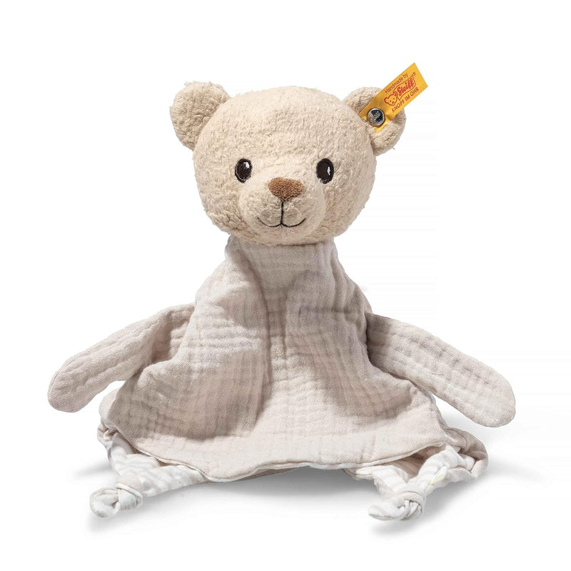 Steiff Kuscheltier GOTS Noah Teddybär Schmusetuch, Süsses Stofftier, Jungen, Mädchen & Babys ab 0 Mo
