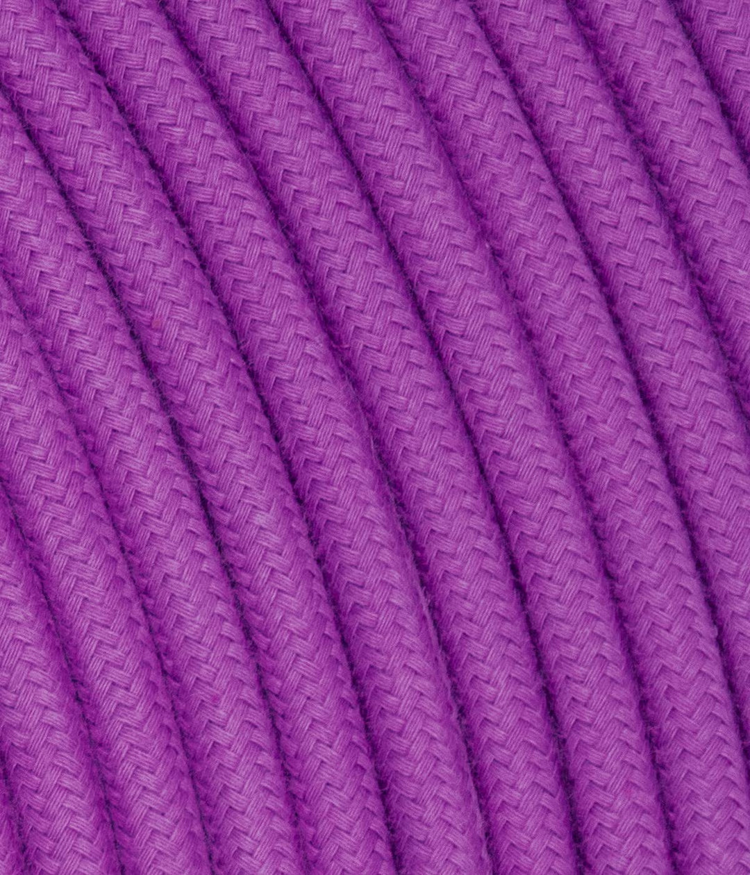 LaMorell LightDesign Textilkabel für Lampe, Stoffkabel 3-adrig (3x0,75mm²) - Violett Glyzinien. Made
