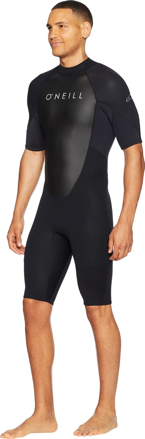 O'Neill Herren Reactor-2 Neoprenanzug mit Reissverschluss hinten, kurzärmelig, 2 mm L schwarz / schw