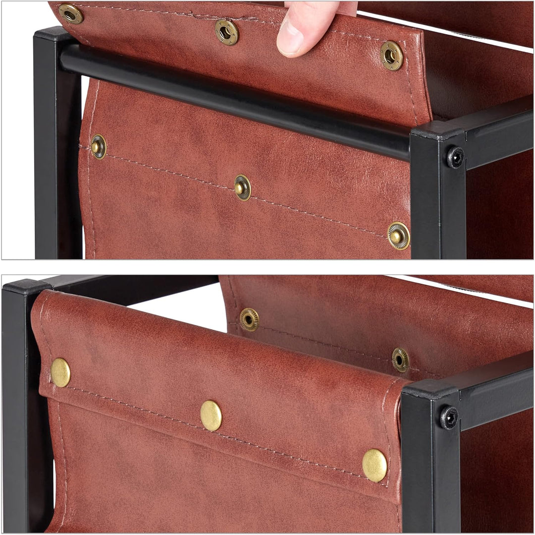 Relaxdays Sitzbank mit Seitentasche, HBT: 42,5 x 77 x 38 cm, Industrial Design, gepolstert, Flurbank